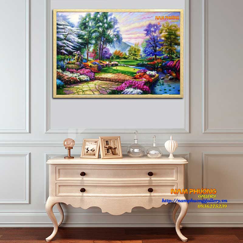 Tranh Phong Cảnh Châu Âu Thomas TSD266 Sơn Dầu Canvas Sang Trọng Tranh Phong Cảnh Châu Âu Thomas TSD266 Sơn Dầu Canvas Sang Trọng