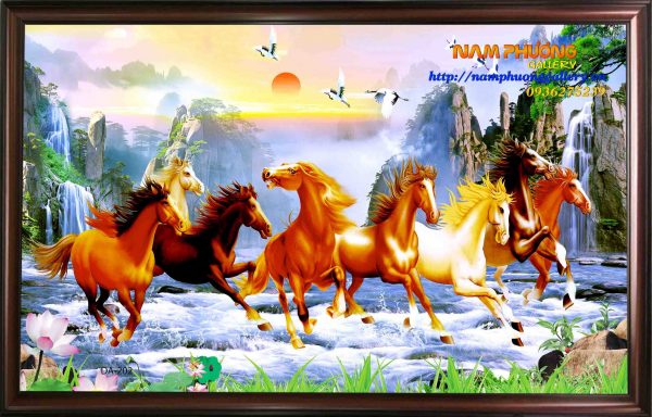 Tranh Mã Đáo Thành Công hợp mạng Thủy đẹp giá tốt TPT073